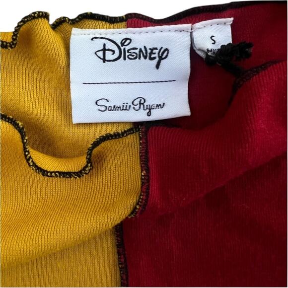 NWOT by Samii Ryan Disney Mickey Mouse Contrast Long Sleeve Top - Sz S - Picture 8 of 10